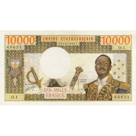 Centrafrique - Pick 8 - 10'000 francs - Série O.1 - 1978 - Etat : TTB+