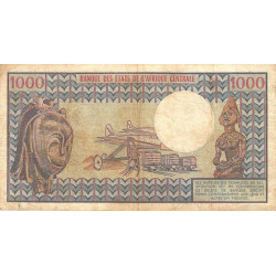 Centrafrique - Pick 10_2 - 1'000 francs - Série J.13 - 01/07/1980 - Etat : TB+