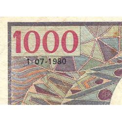 Centrafrique - Pick 10_2 - 1'000 francs - Série J.13 - 01/07/1980 - Etat : TB+