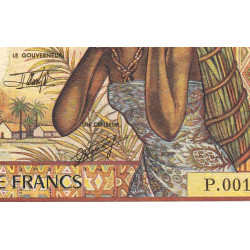 Centrafrique - Pick 12b - 5'000 francs - Série P.001 - 1991 - Etat : TB