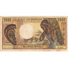 Centrafrique - Pick 12b - 5'000 francs - Série R.001 - 1991 - Etat : TB- à TB
