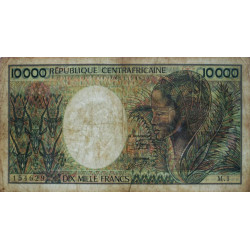 Centrafrique - Pick 13_1 - 10'000 francs - Série M.1 - 1983 - Etat : TB- à TB