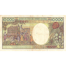Centrafrique - Pick 13_2 - 10'000 francs - Série C.001 - 1984 - Etat : TB- à TB