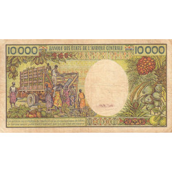 Centrafrique - Pick 13_2 - 10'000 francs - Série J.001 - 1984 - Etat : TB-