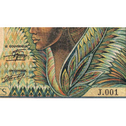 Centrafrique - Pick 13_2 - 10'000 francs - Série J.001 - 1984 - Etat : TB-
