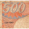Centrafrique - Pick 14c - 500 francs - Série R.02 - 01/01/1987 - Etat : TB-