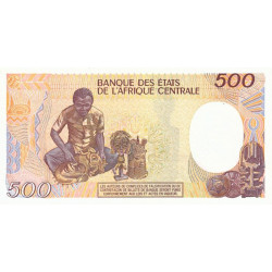 Centrafrique - Pick 14d - 500 francs - Série Q.03 - 01/01/1989 - Etat : SPL