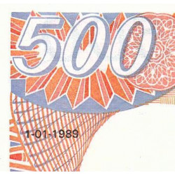 Centrafrique - Pick 14d - 500 francs - Série Q.03 - 01/01/1989 - Etat : SPL