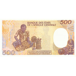 Centrafrique - Pick 14e - 500 francs - Série L.04 - 01/01/1991 - Etat : SUP