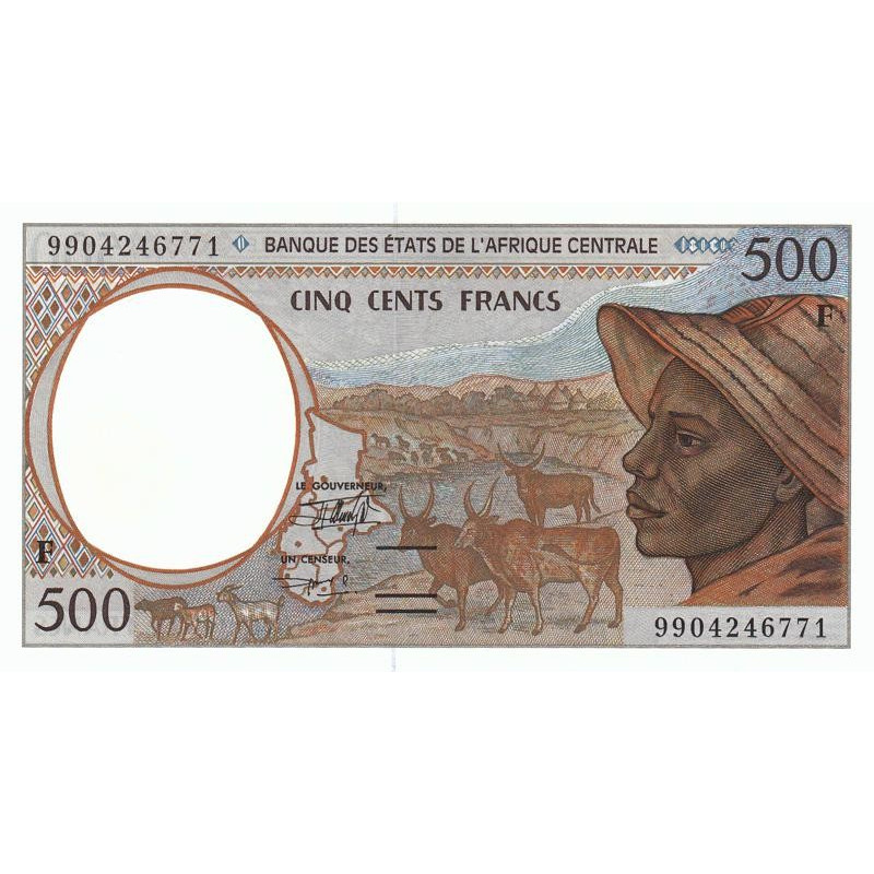 Centrafrique - Afr. Centrale - Pick 301Ff - 500 francs - 1999 - Etat : NEUF