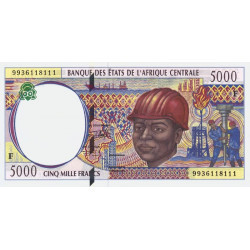 Centrafrique - Afr. Centrale - Pick 304Fe - 5'000 francs - 1999 - Etat : NEUF