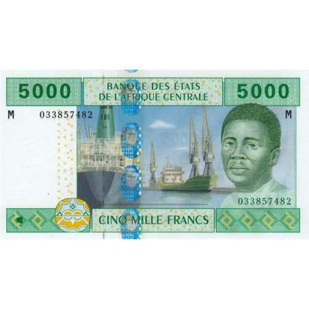 Centrafrique - Afr. Centrale - Pick 309Ma - 5'000 francs - 2002 - Etat : NEUF