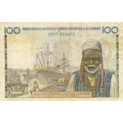 Congo (Brazzaville) - Afrique Equatoriale - Pick 1c - 100 francs - Série C.30 - 1961 - Etat : TB+
