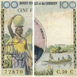 Congo (Brazzaville) - Afrique Equatoriale - Pick 1c - 100 francs - Série C.30 - 1961 - Etat : TB+