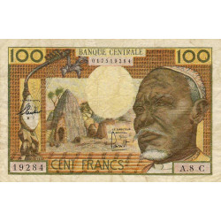 Congo (Brazzaville) - Afrique Equatoriale - Pick 3c - 100 francs - Séries A.8 - 1963 - Etat : TB+