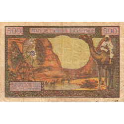 Congo (Brazzaville) - Afrique Equatoriale - Pick 4g - 500 francs - Série K.14 - 1966 - Etat : TB
