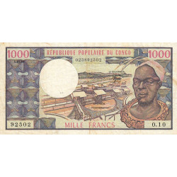 Congo (Brazzaville) - Pick 3e - 1'000 francs - Séries O.10 - 01/01/1983 - Etat : TB+