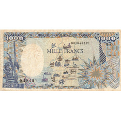 Congo (Brazzaville) - Pick 10a - 1'000 francs - Séries M.03 - 01/01/1987 - Etat : TB+