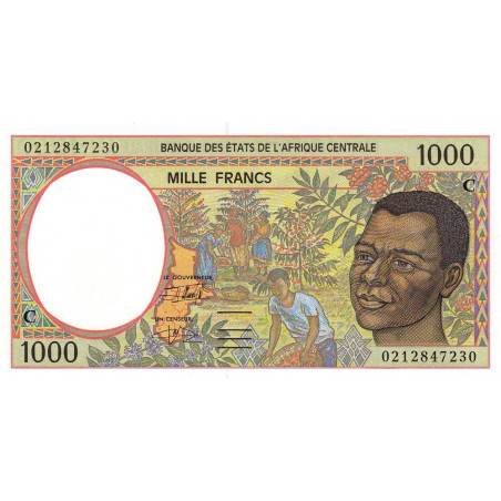 Congo (Brazzaville) - Afr. Centrale - Pick 102Ch - 1'000 francs - 2002 - Etat : NEUF