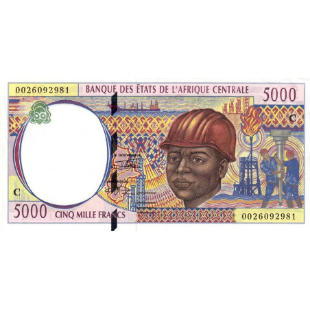Congo (Brazzaville) - Afr. Centrale - Pick 104Cf - 5'000 francs - 2000 - Etat : NEUF