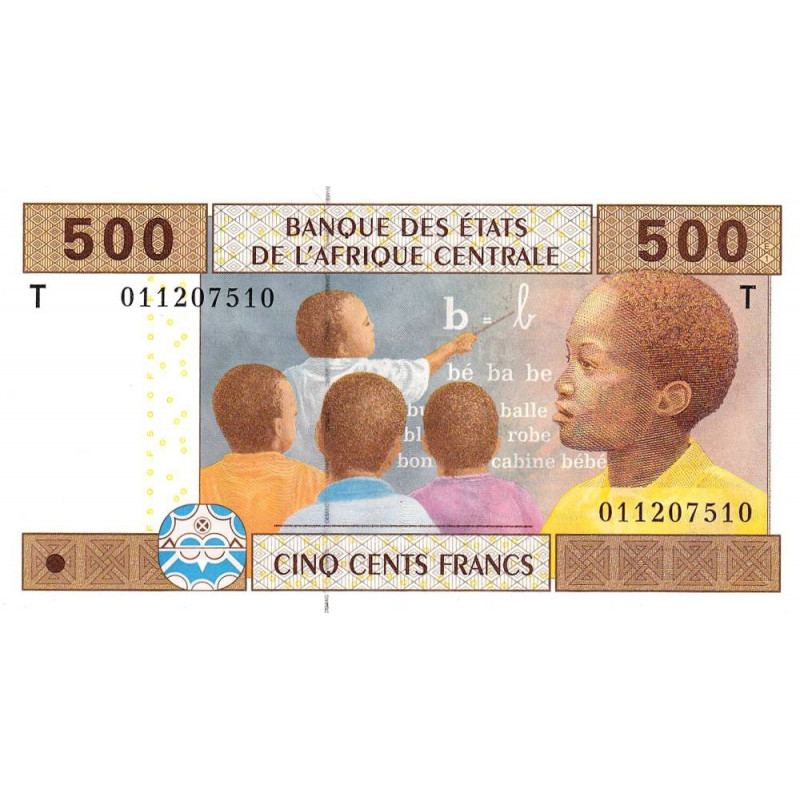 Congo (Brazzaville) - Afr. Centrale - Pick 106Ta - 500 francs - 2002 - Etat : NEUF