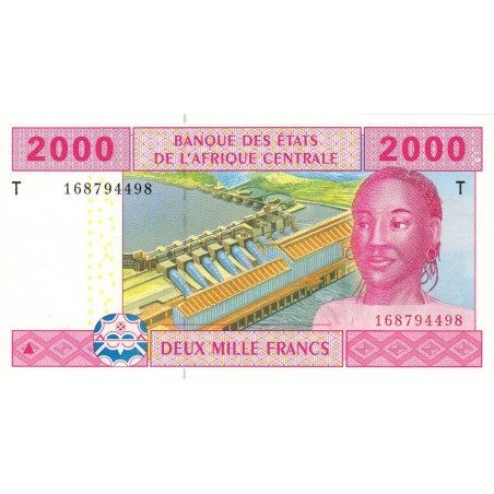 Congo (Brazzaville) - Afr. Centrale - Pick 108Ta - 2'000 francs - 2002 - Etat : NEUF