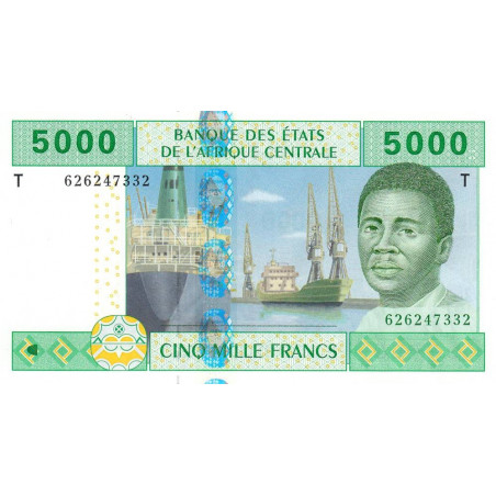 Congo (Brazzaville) - Afr. Centrale - Pick 109Tc - 5'000 francs - 2002 (2010) - Etat : NEUF