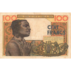 Côte d'Ivoire - Pick 101Ag - 100 francs - Série O.264 - Sans date (1966) - Etat : TB+