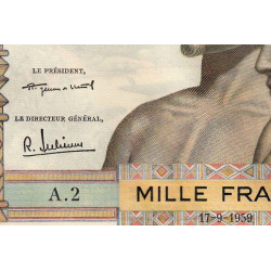Etats Afrique Ouest - Pick 4 - 1'000 francs - Série A.2 - 17/09/1959 - Etat : SPL