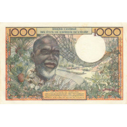 Etats Afrique Ouest - Pick 4 - 1'000 francs - Série G.2 - 17/09/1959 - Etat : SUP+