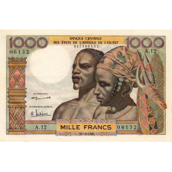 Etats Afrique Ouest - Pick 4 - 1'000 francs - 17/09/1959 - Etat : SPL