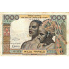 Côte d'Ivoire - Pick 103Ab - 1'000 francs - Série W.17 (remplacement) - 20/03/1961 - Etat : TB-