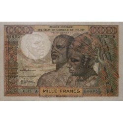 Côte d'Ivoire - Pick 103Ac - 1'000 francs - Série G.35 - 20/03/1961 - Etat : SUP+