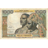 Côte d'Ivoire - Pick 103Ac - 1'000 francs - Série X.38 - 20/03/1961 - Etat : TB-