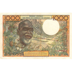 Côte d'Ivoire - Pick 103Ah - 1'000 francs - Série J.87 - Sans date (1971) - Etat : SUP