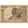Côte d'Ivoire - Pick 103Al - 1'000 francs - Série D.160 - Sans date (1976) - Etat : TB-