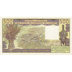 Côte d'Ivoire - Pick 106Aa - 500 francs - Série J.18 - 1988 - Etat : NEUF