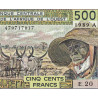Côte d'Ivoire - Pick 106Al - 500 francs - Série E.20 - 1989 - Etat : pr.NEUF