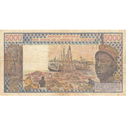 Côte d'Ivoire - Pick 108Ai - 5'000 francs - Série L.4 - 1982 - Etat : TB