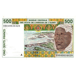 Côte d'Ivoire - Pick 110Aj - 500 francs - 1999 - Etat : SPL