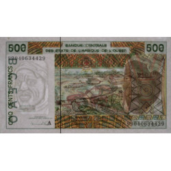 Côte d'Ivoire - Pick 110Aj - 500 francs - 1999 - Etat : SPL