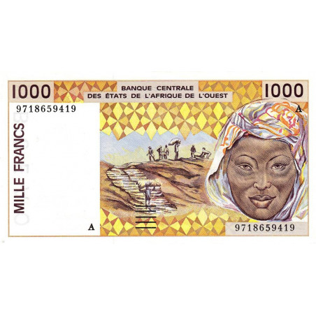 Côte d'Ivoire - Pick 111Ag - 1'000 francs - 1997 - Etat : SPL