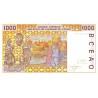 Côte d'Ivoire - Pick 111Aj - 1'000 francs - 2001 - Etat : SUP