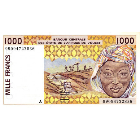 Côte d'Ivoire - Pick 111Ai - 1'000 francs - 1999 - Etat : NEUF