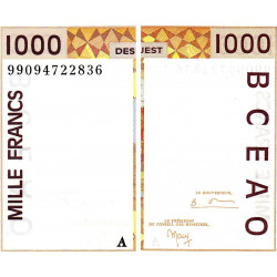 Côte d'Ivoire - Pick 111Ai - 1'000 francs - 1999 - Etat : NEUF