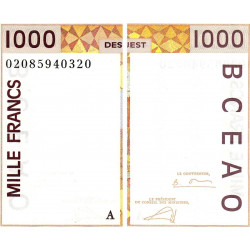 Côte d'Ivoire - Pick 111Ak - 1'000 francs - 2002 - Etat : SPL