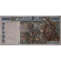 Côte d'Ivoire - Pick 113Ai - 5'000 francs - 1999 - Etat : SUP