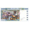 Côte d'Ivoire - Pick 113Aj - 5'000 francs - 2000 - Etat : TTB+