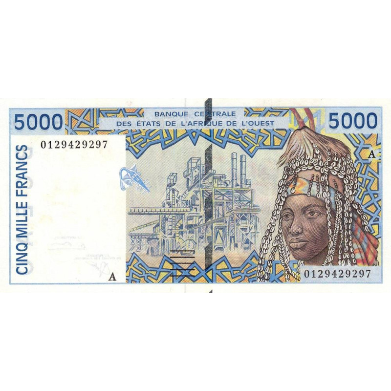 Côte d'Ivoire - Pick 113Ak - 5'000 francs - 2001 - Etat : NEUF