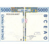 Côte d'Ivoire - Pick 113Ak - 5'000 francs - 2001 - Etat : SUP